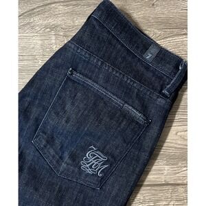 7 For All Mankind Vintage Women's Bell-Bottom Mid Rise  Jeans Size 28 (29x30)